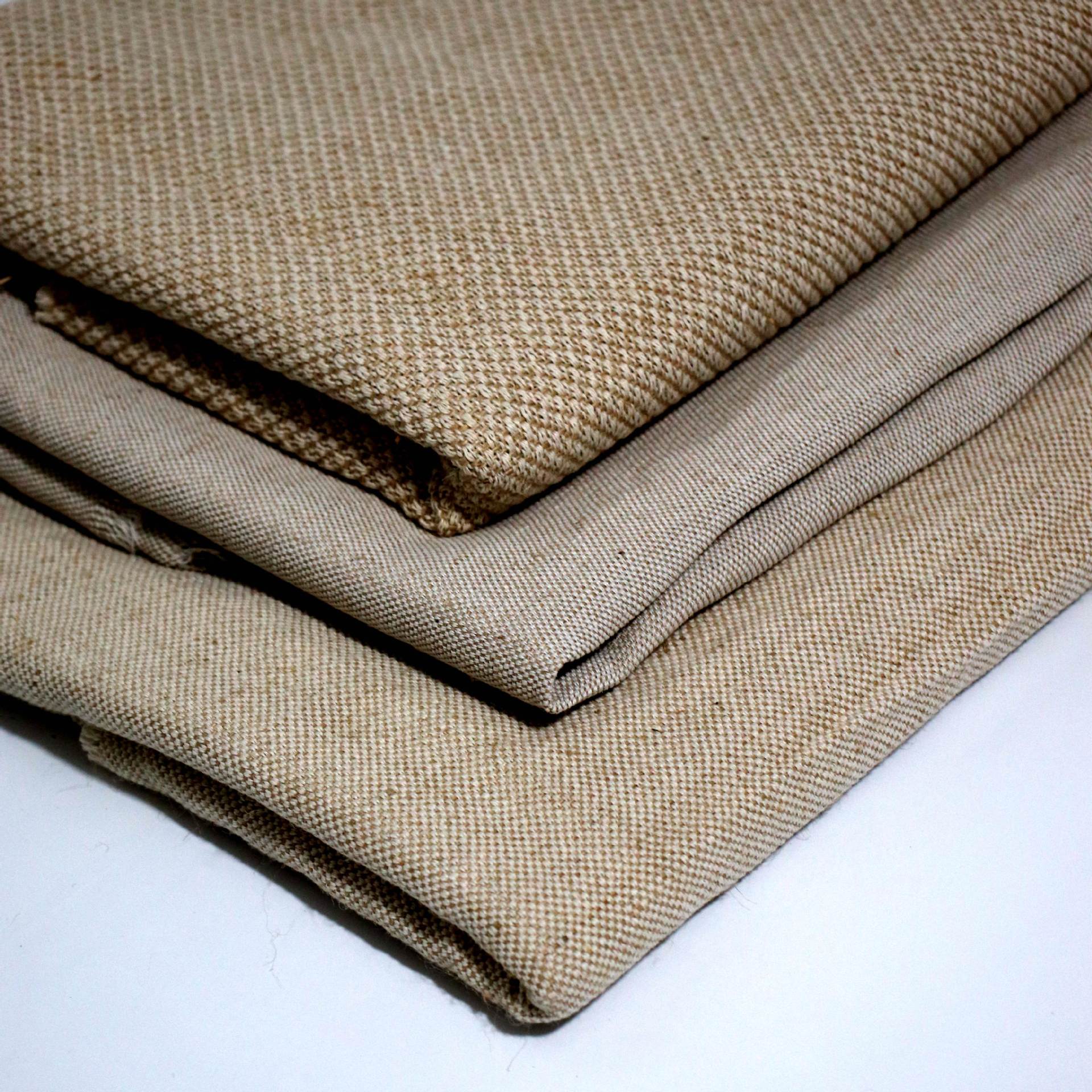 厂家直销棉麻交织 黄麻面料 进口麻纱 桌旗棉麻 收纳袋棉麻棉麻鞋