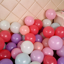 5寸马卡龙色乳胶气球派对装饰糖果色圆形小号气球1.1克球中球制作