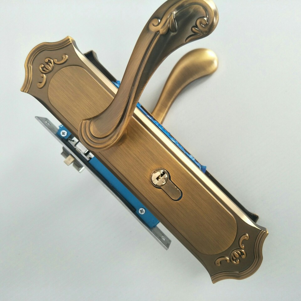 领军门锁室内静音欧式古典房门锁卧室实木门卫生间书房五金锁具