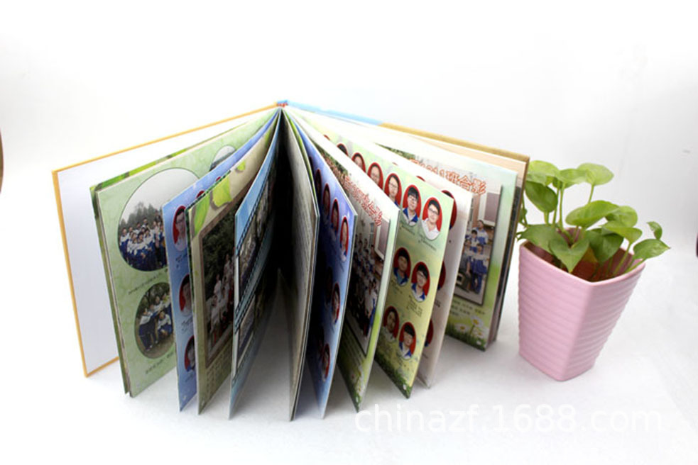 汕头印刷厂家制作同学朋友活动纪念册制作蝴蝶对裱精装画册照片书