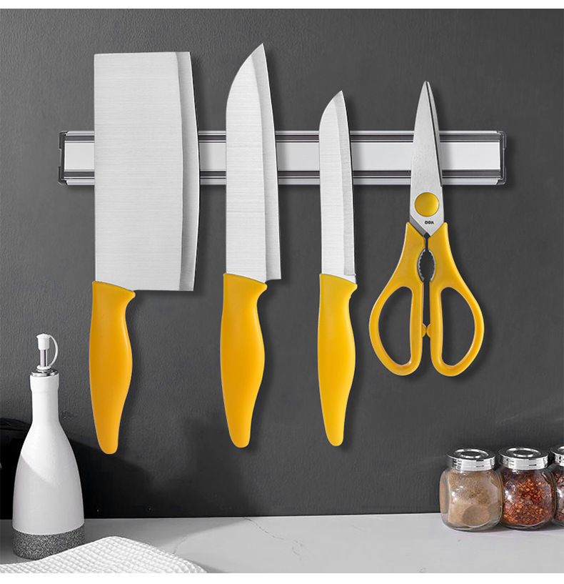 厨房工具 铝制磁条刀架 磁力吸铁石磁铁刀架 墙壁挂厨房磁吸刀座