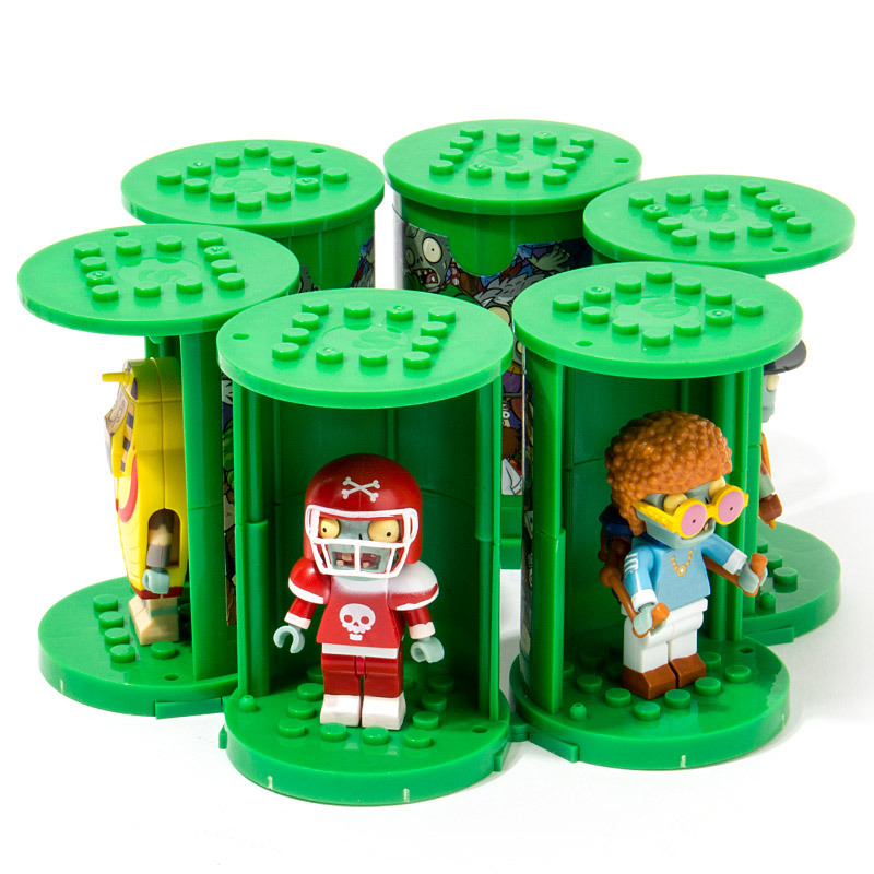 Chaosheng Plants Vs Zombies Blind Box 050701 Zombie Legion Riding Stack Children Educational Assembly Building Blocks Toy