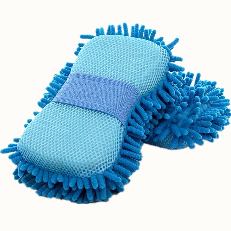 Car Sponge Sponge Gloves Chenille Car Cleaning Sponge Coral Sponge Large Cleaning Tools Beauty Supplies