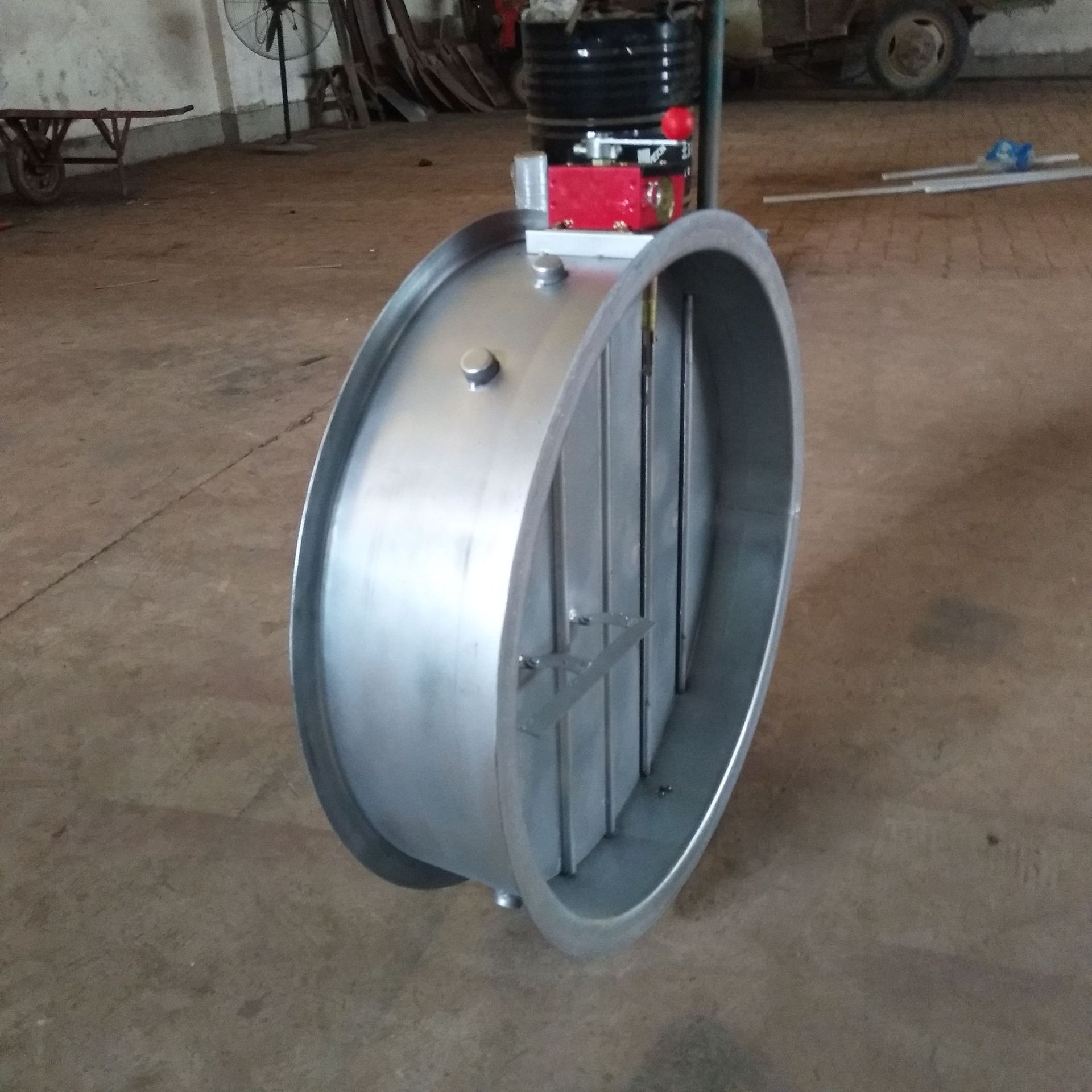 厂家直供镀锌钢板圆形排烟防火阀3c排烟防火阀证件齐全