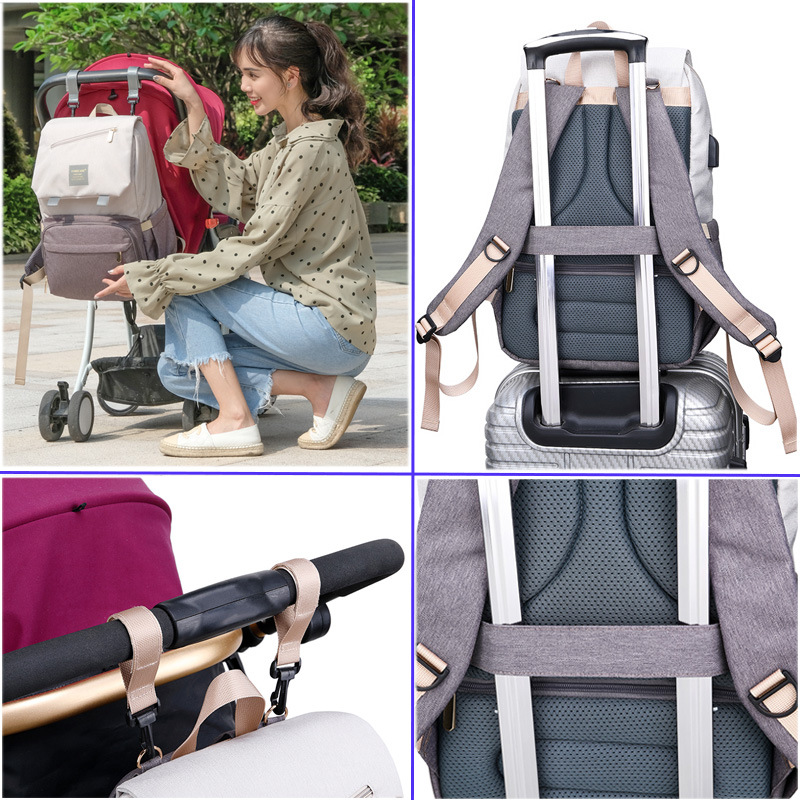 Maternity Package Mummy Bag Multi-Functional Shoulder Baby Diaper Bag 2022 New Mummy Bag Waterproof Mom Style Bag Backpack for Going out