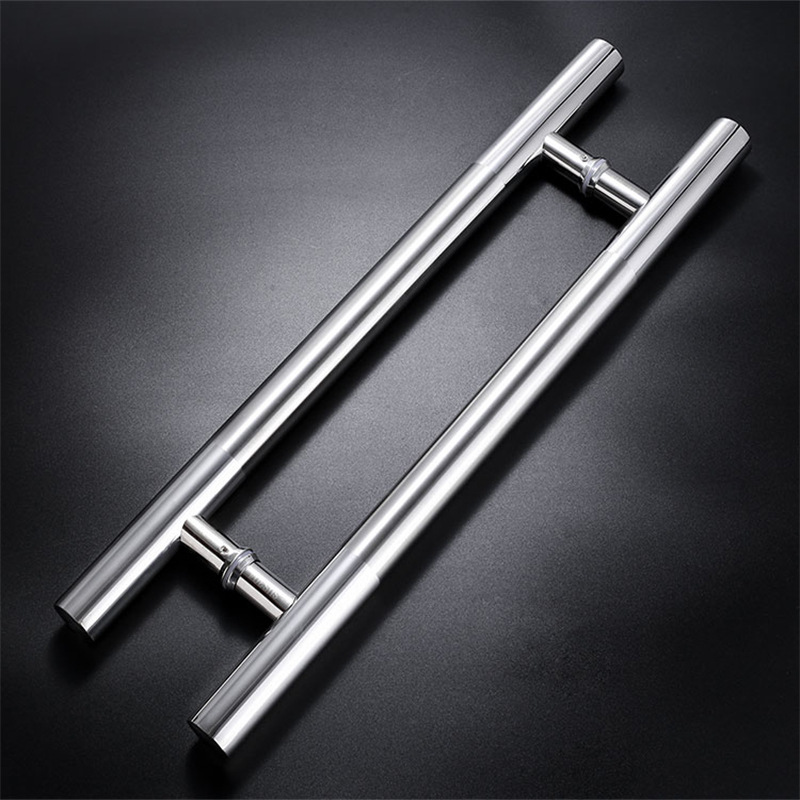 304玻璃大门厂家批发长拉手酒店木门不锈钢抛光大拉手圆简约把手