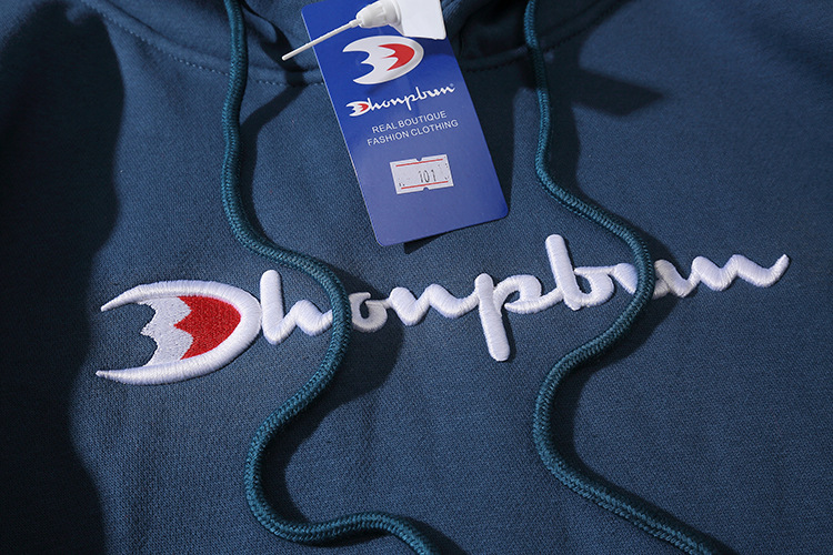 潮牌卖萌冠军卫衣立体经典刺绣全纯棉毛圈连帽卫衣男女情侣秋冬