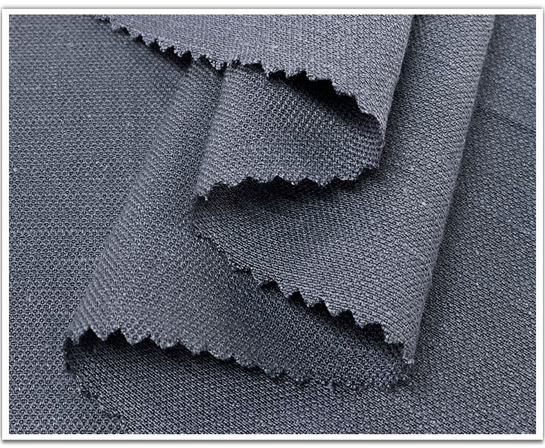 新品苎麻布苎麻粘蜂窝提花格梭织麻布人丝混纺桌布装饰面料批发