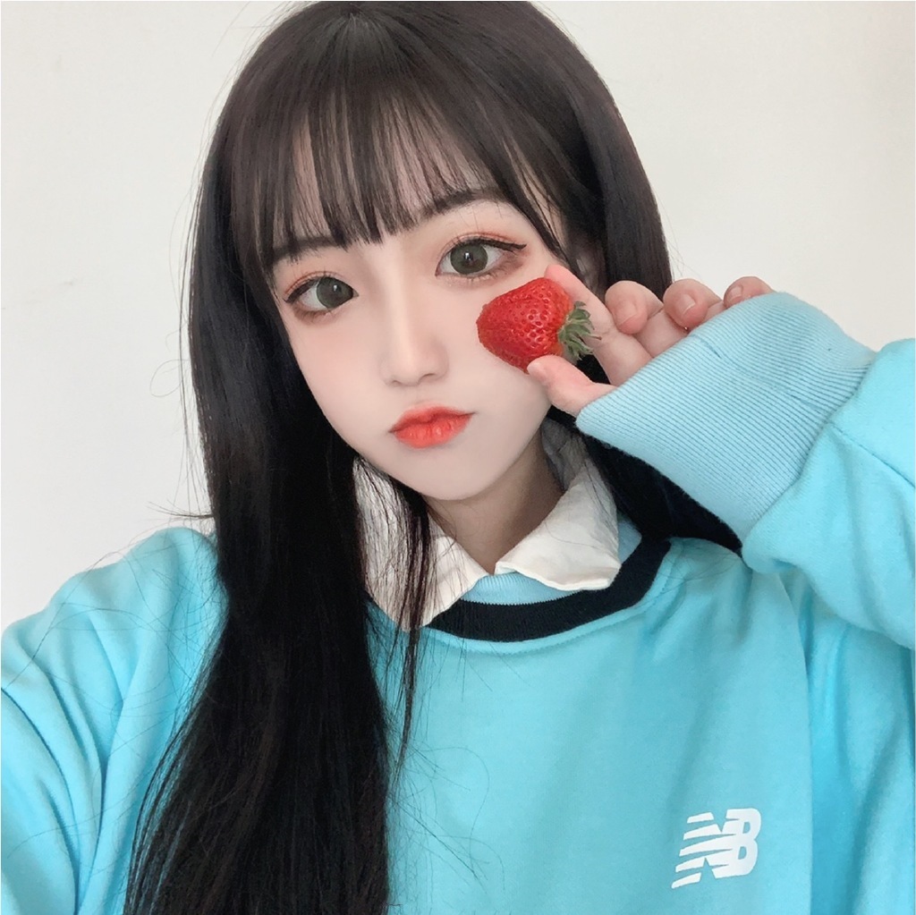 假发女长发漫画刘海黑长直全头套式网红同款化纤假发套女一件代发