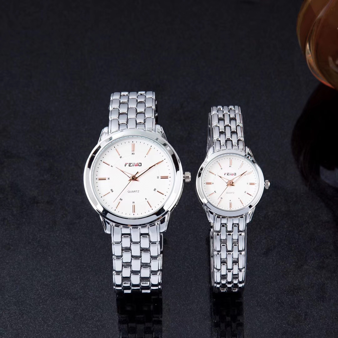 飞沃潮牌手表 情侣表 石英表一对手表夜光表礼品表促销表时尚手表