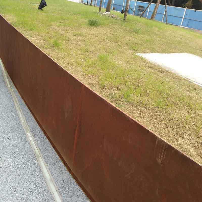 耐候钢种植池 工程厂家制作安装园林绿化 景观用耐候钢花草围边