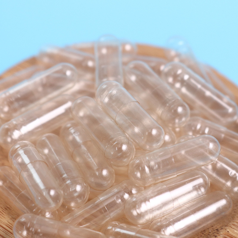 1#透明胶囊壳空心胶囊植物胶囊壳灌装粉剂空胶囊