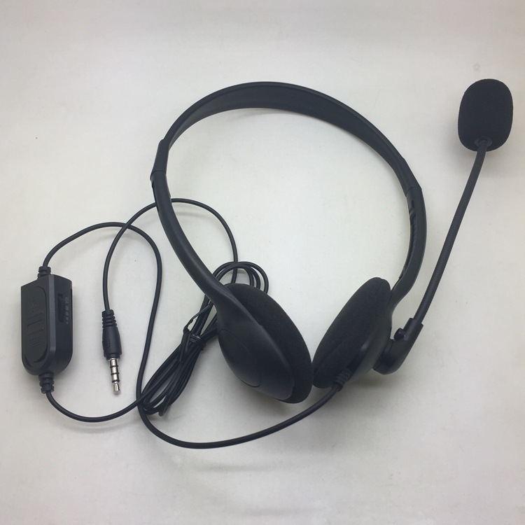 oem定制单边话务对讲耳机 带线控调音ps4头戴游戏耳机
