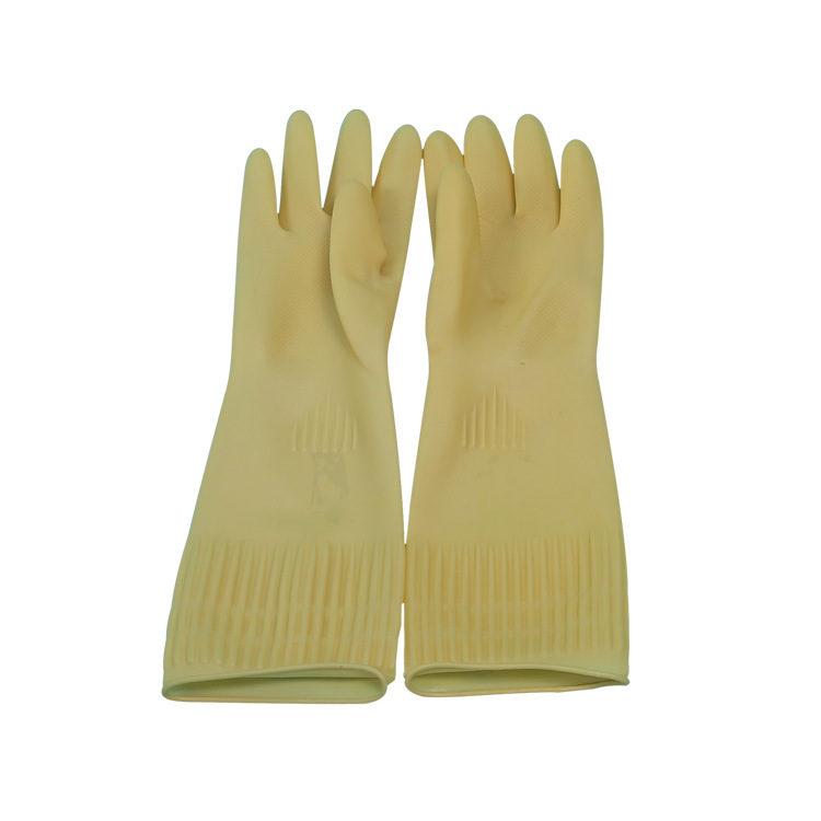 祥宝620家务洗碗厨房清洁加长乳胶手套 正品劳保橡胶卫生手套