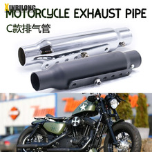 速卖通热销 摩托车复古改装排气管 CG125哈雷通用直排排气管 批发