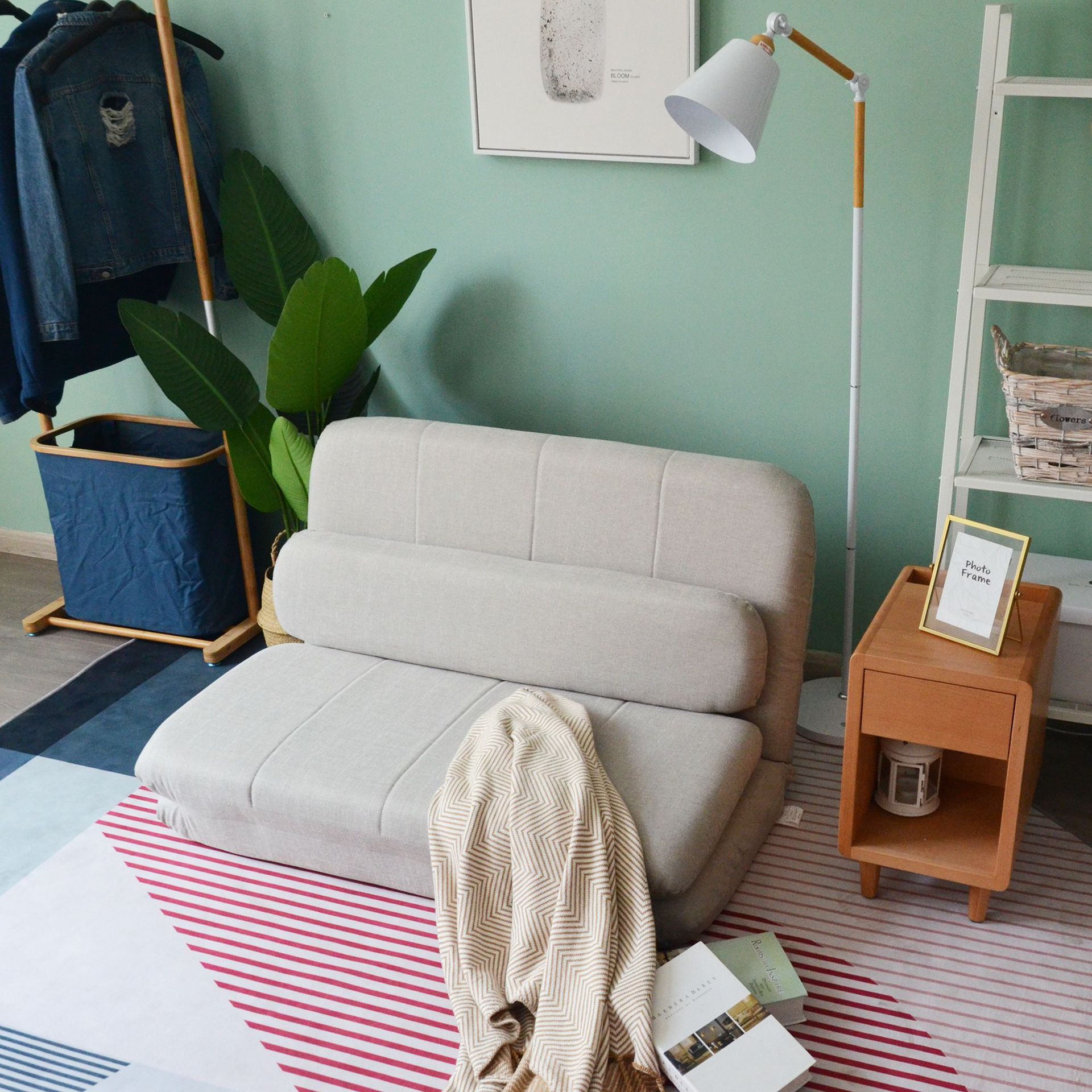 美国单人沙发躺椅日式懒人沙发榻榻米亚马逊海外仓一件代发分销