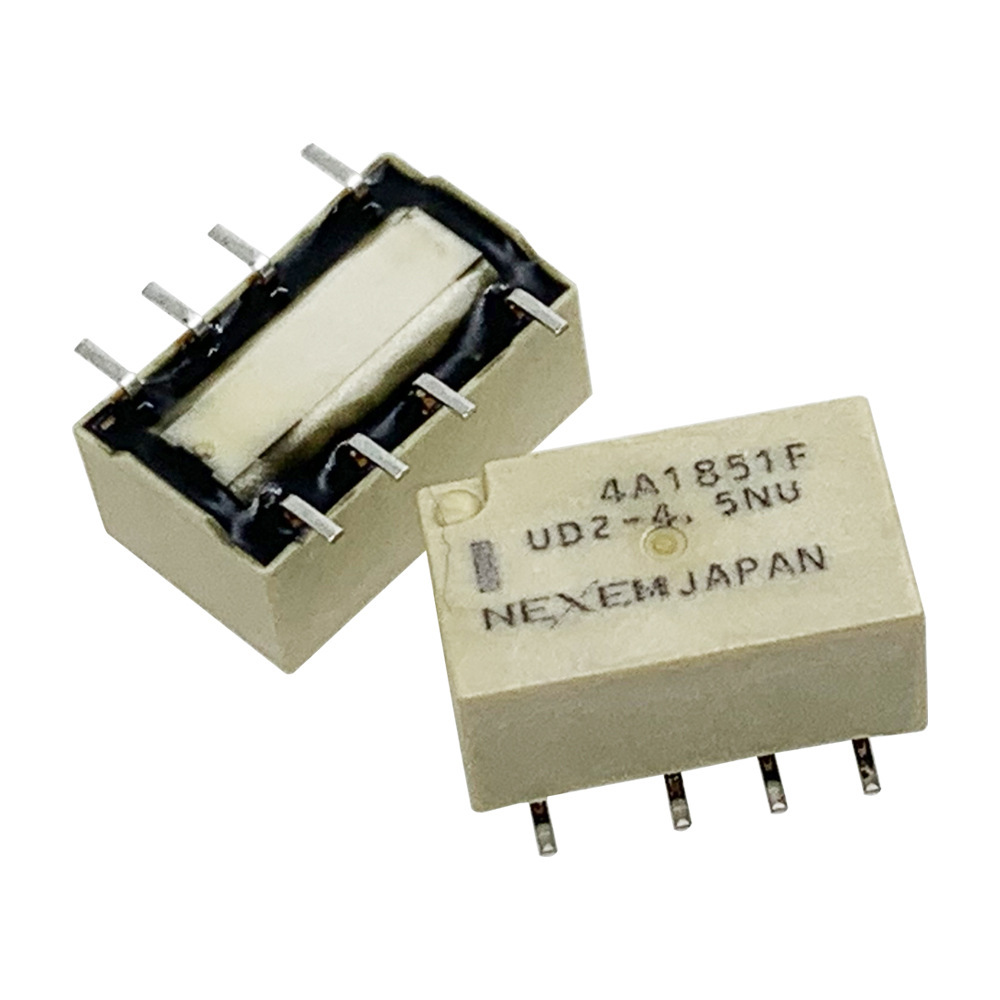 原装全新nec信号继电器ud2-4.5nu贴片4.5v 两开两闭8脚1a微小型