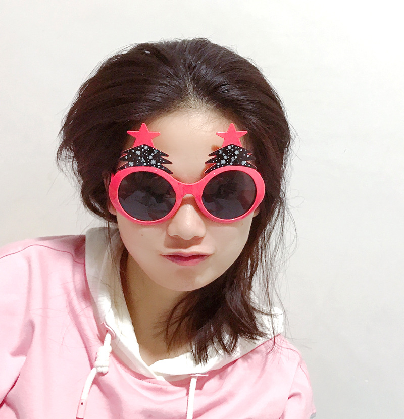 2021圣诞节搞怪眼镜生日派对太阳镜道具情侣墨镜搞笑闺蜜自拍年会