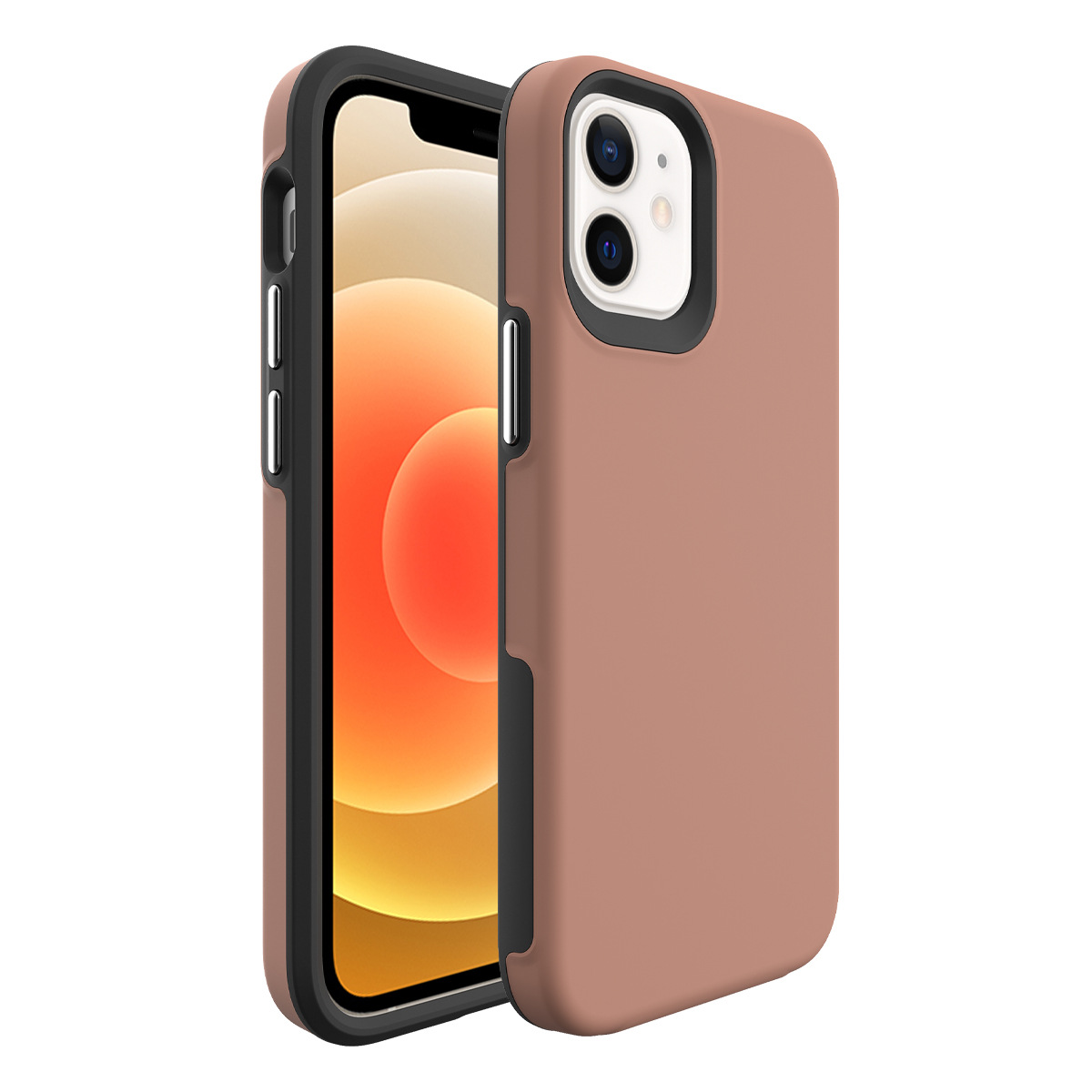 素材水贴手机壳适用iphone12手机壳mini苹果pro二合一防摔手机套