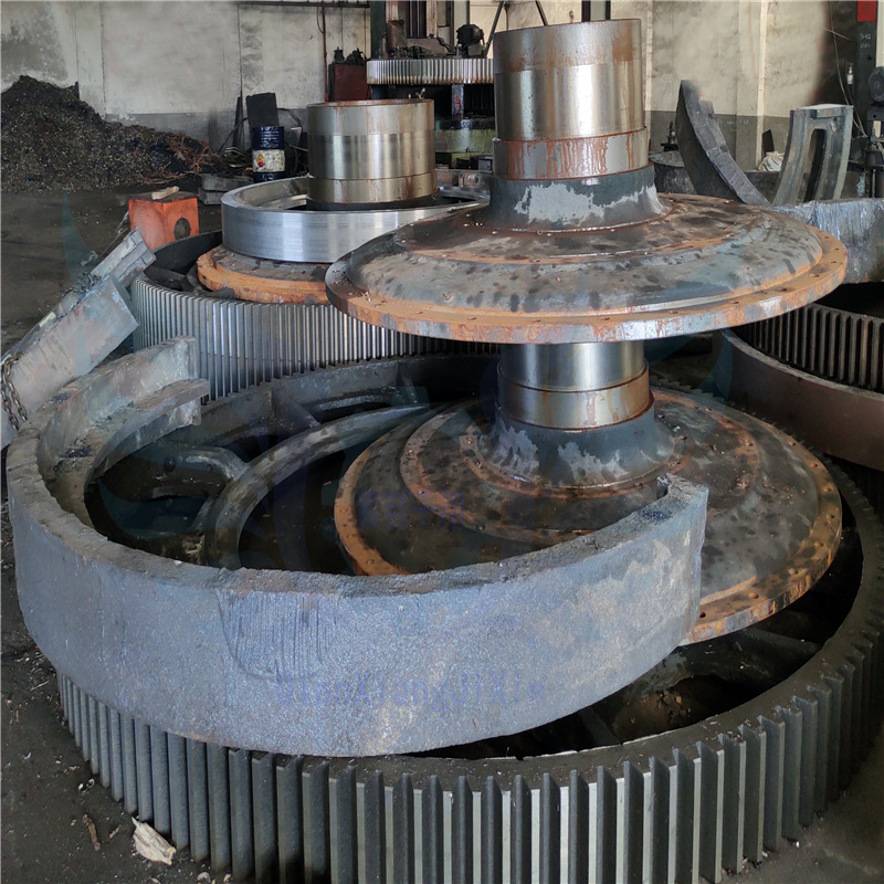 按需定制工业矿用水泥球磨机大齿轮滚圈 小型棒磨制砂机配件端盖