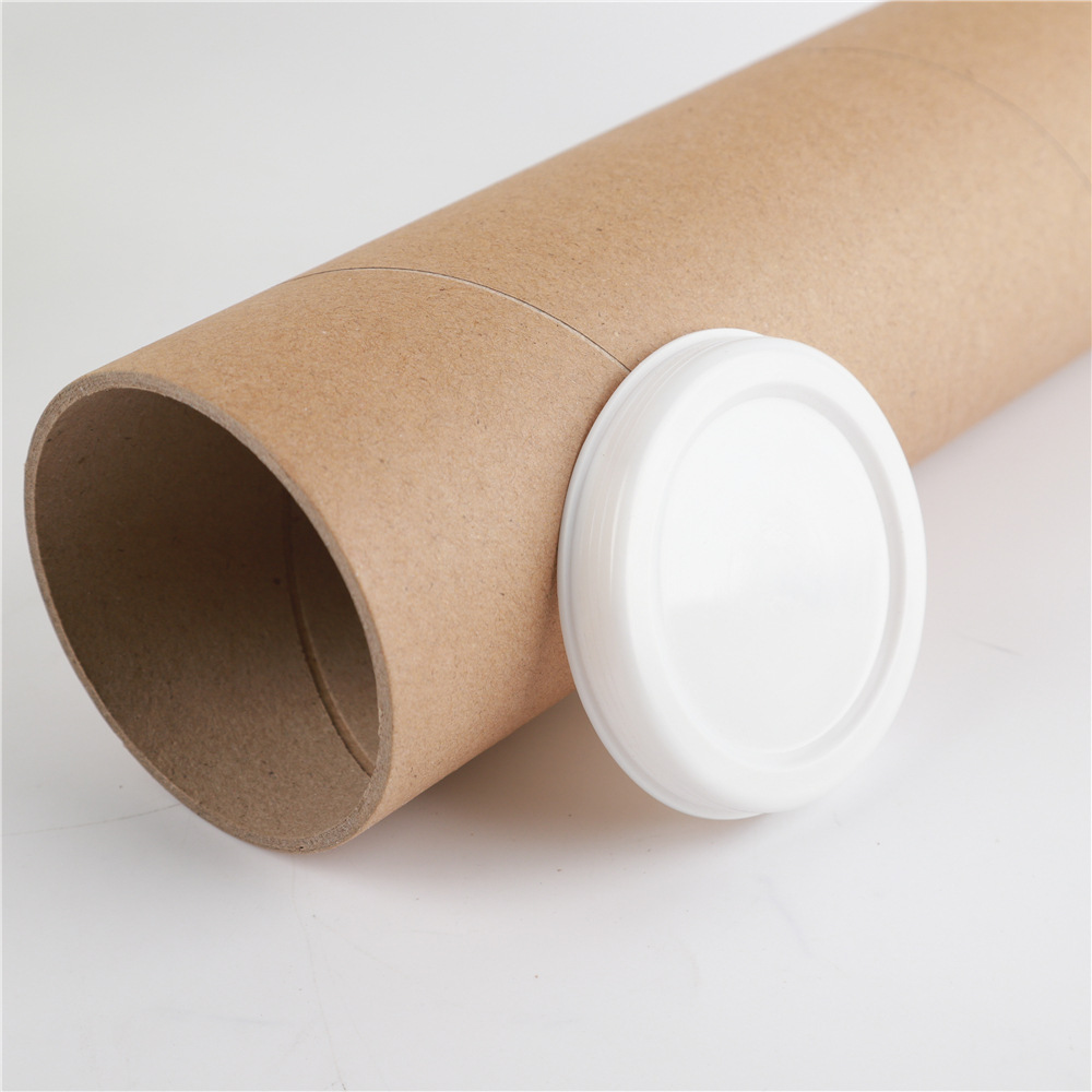 内径6cm白色盖海报桶国画纸桶美术纸筒素描水彩画 画筒