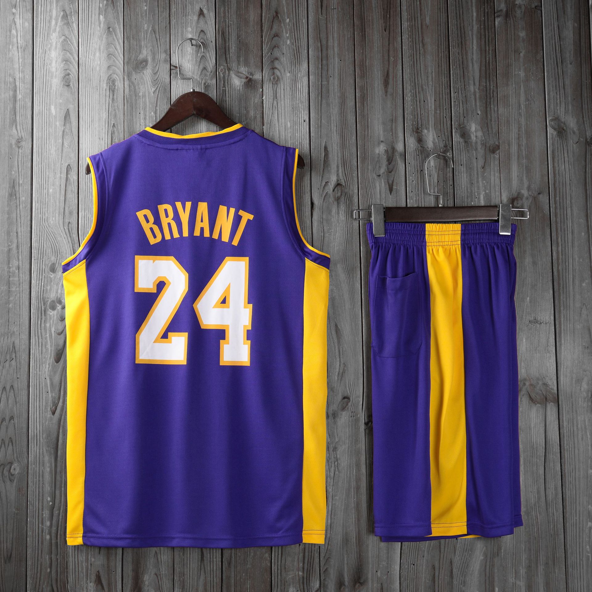 2021夏季新款湖人队24号科比篮球服球星号码运动服篮球比赛球衣