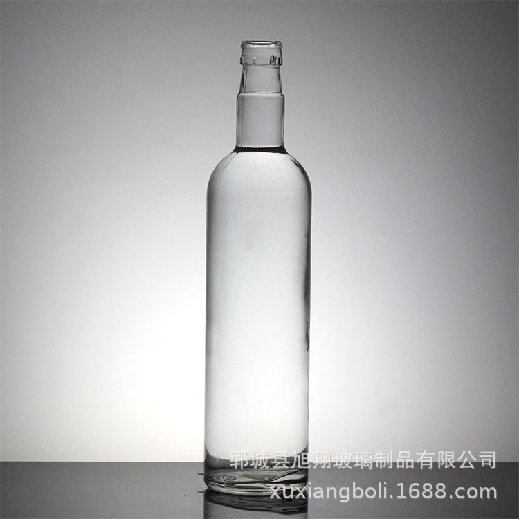 透明玻璃白酒瓶一斤装 红酒洋酒瓶 晶白料密封酒瓶空酒瓶厂家批发