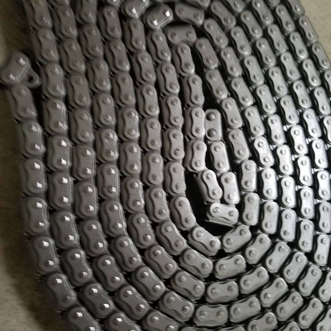 工业链条碳钢不锈钢ss08a 08b 10a u型盖板链条钢制 橡胶盖板链条