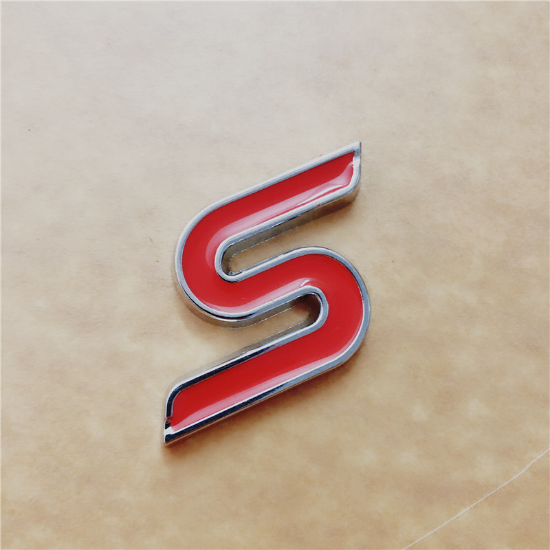 适用于福特新蒙迪欧福克斯嘉年华改装运动st车标 s金属升级车贴