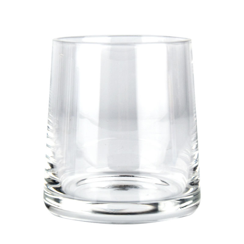 glass cup Minimalist Water Cup Hotel Homestay Gargle Cup Transparent Glass Good-looking Crystal Whiskey Wine Glass Trapezoidal Cup