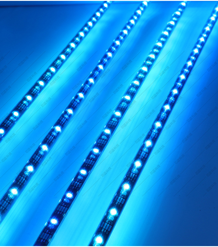 流星雨灯lde树灯双面发光流星管庭院节日装饰彩灯户外工程亮化景