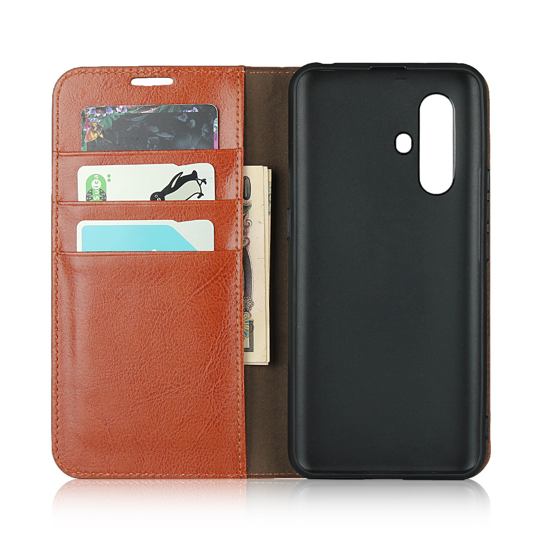 vivo x3疯马纹真皮钱包手机皮套