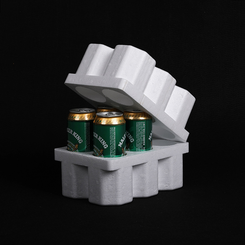 供应易拉罐泡沫包装箱 物流快递酒水饮料啤酒灌装泡沫快递打包盒