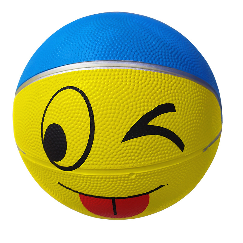 儿童篮球3号 幼儿园宝宝卡通小篮球三号小足球 橡胶小皮球玩具球