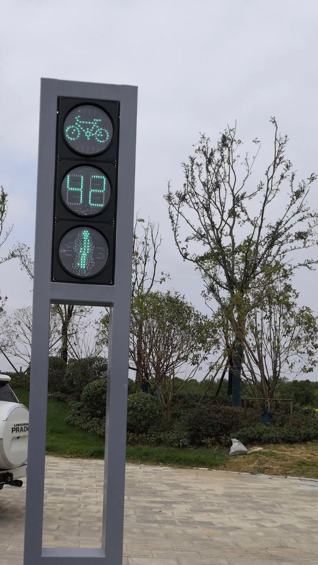 静态倒9秒交通信号灯 非机动脉冲交通灯 自行车动态倒计时红绿灯