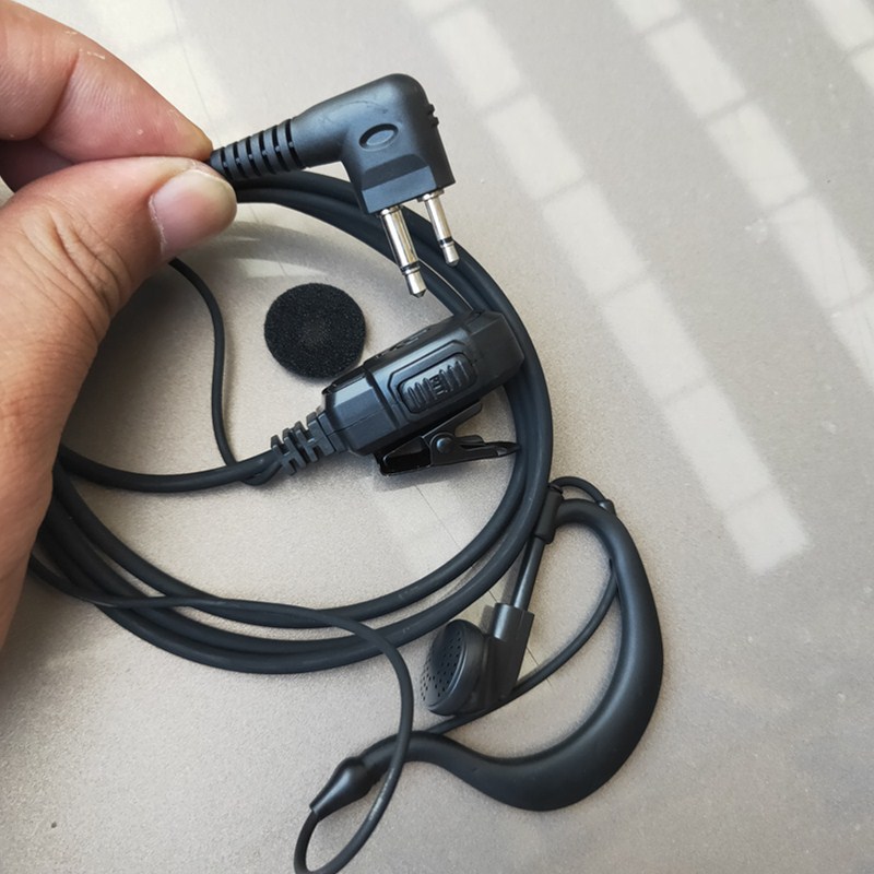 对讲机耳机批发 m头接口适合对讲机耳挂式高品优质耳唛包邮
