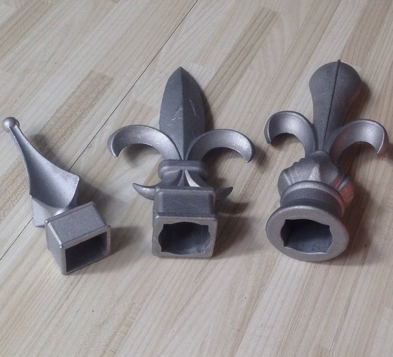 铝艺围栏配件大门配件铝艺枪尖锌钢护栏配件中枪头栅栏枪头定制铝