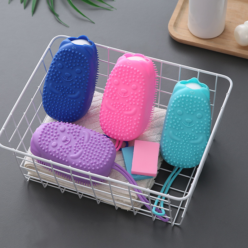 【唯趣】洗澡工具硅胶搓澡巾搓澡沐浴球内置海绵浴擦搓背搓泥按摩