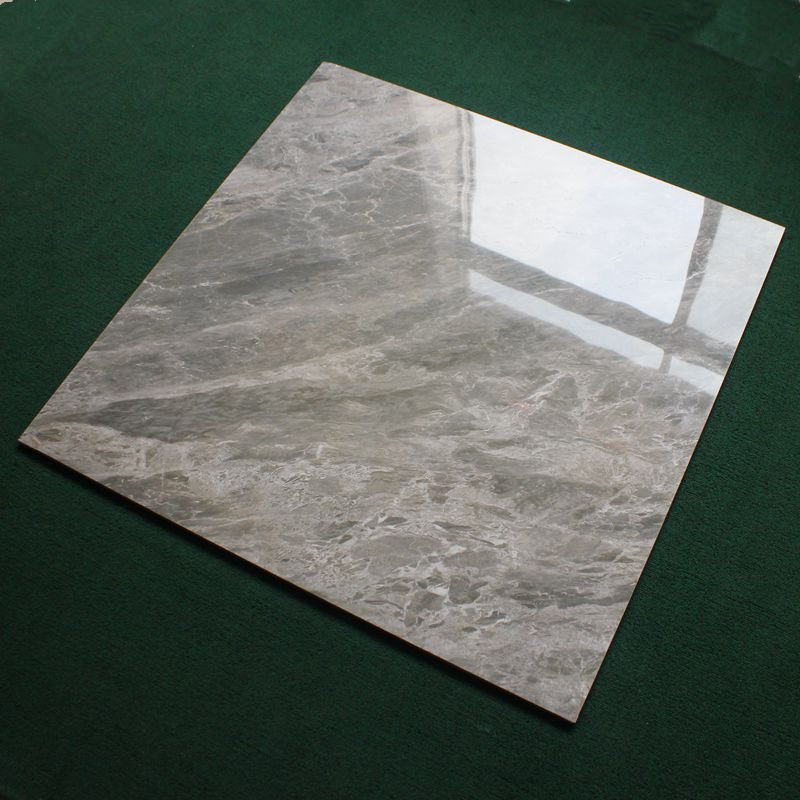 广东全抛釉客厅地板砖800x800通体大理石地砖瓷砖抛釉灰色背景墙