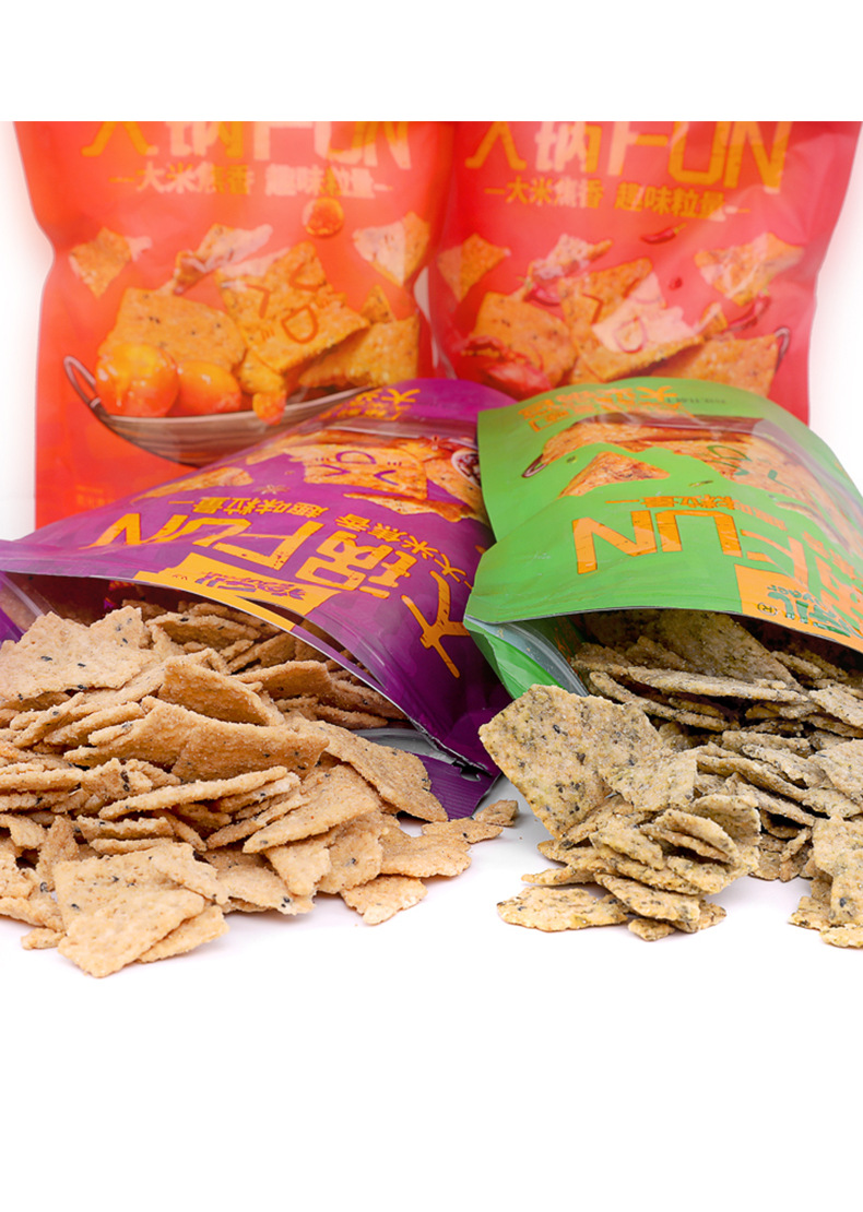 狗牙儿大米锅巴188g/包大锅说整箱40包批发休闲零食网红锅巴