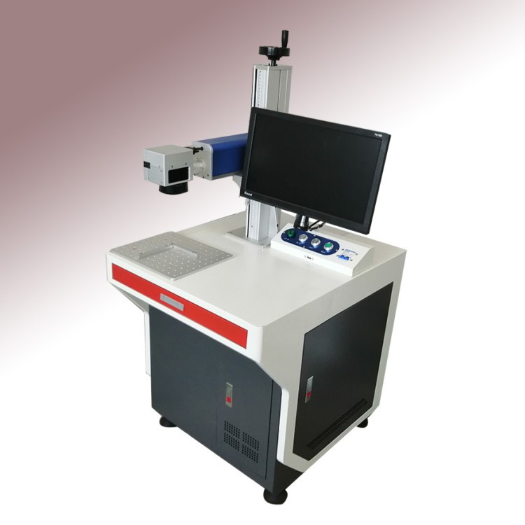 20w台式光纤激光打码机灯具铭牌编号雕刻操作简单无耗材应用广泛