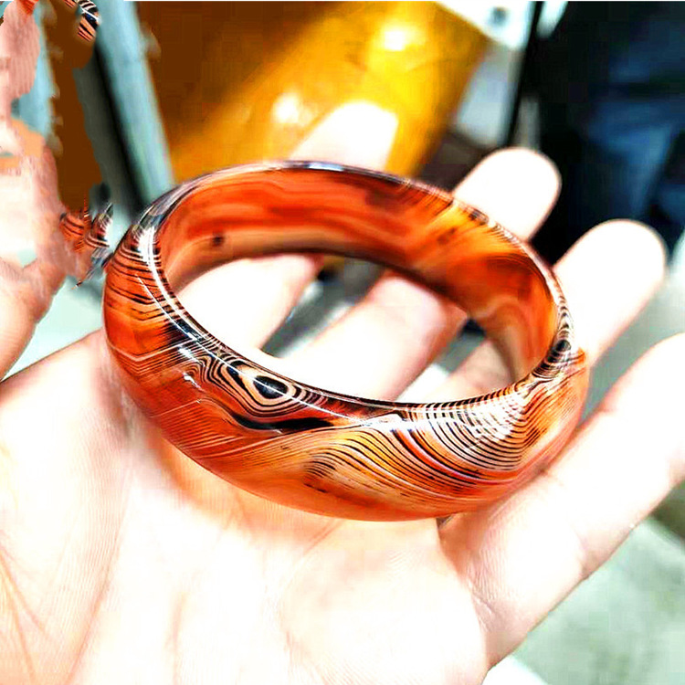 【厂家批发】特价巴西精品缠丝梦幻咖啡色玉髓玛瑙手镯