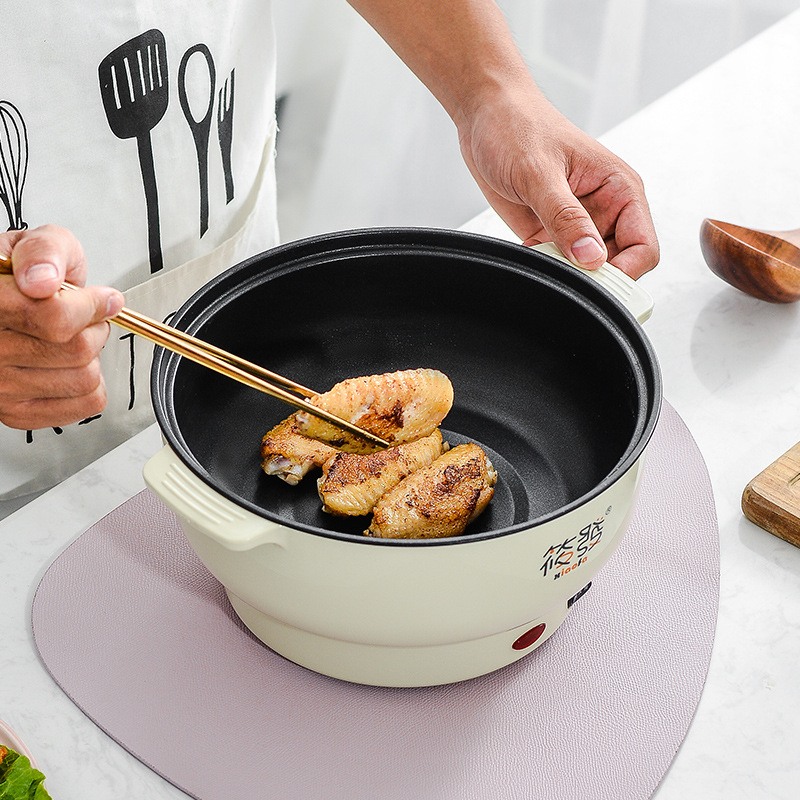 电炒锅一体炒菜多功能小锅家用火锅宿舍学生煮面小电锅电煮锅小型