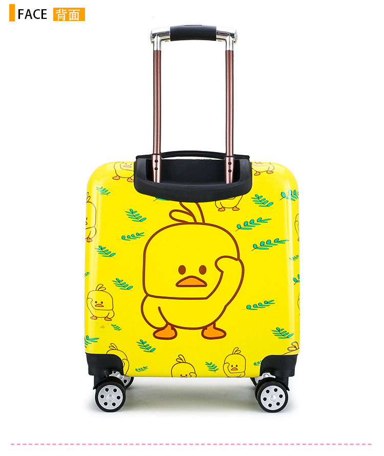 新款小黄鸭儿童拉杆箱18寸卡通童趣可爱学生登机箱卡通行李箱代发