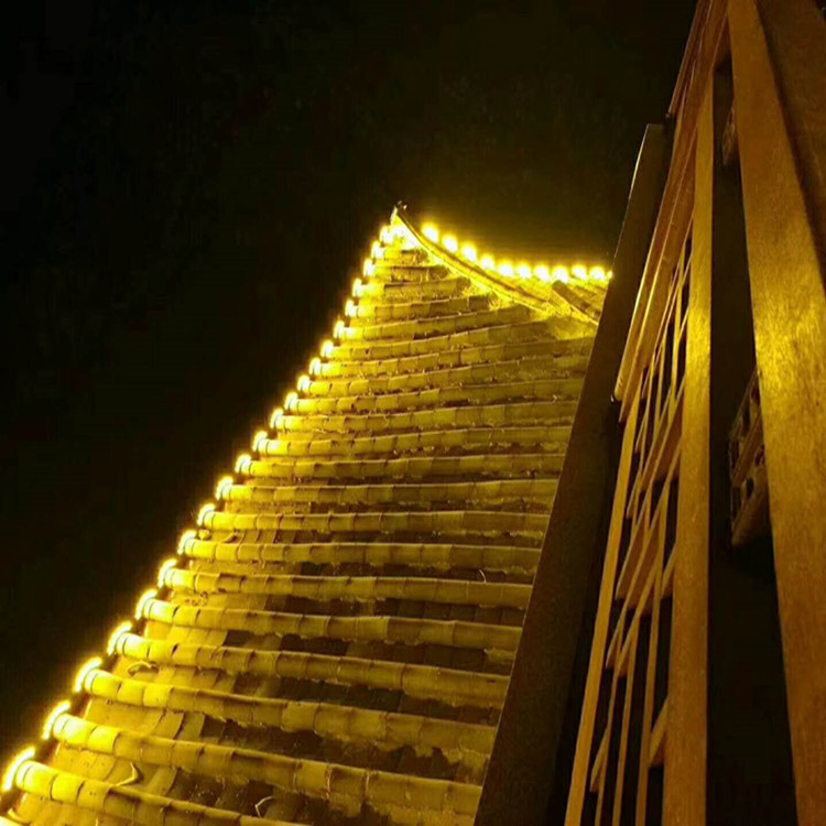 现货led3w瓦楞灯厂家古建筑亮化灯6w寺庙瓦片灯古城屋顶景观灯