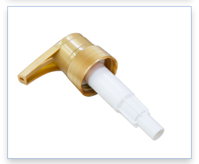 塑料泵头 按压式扁嘴泵沐浴露洗洁精化妆品泵头32/410牙塑料泵头