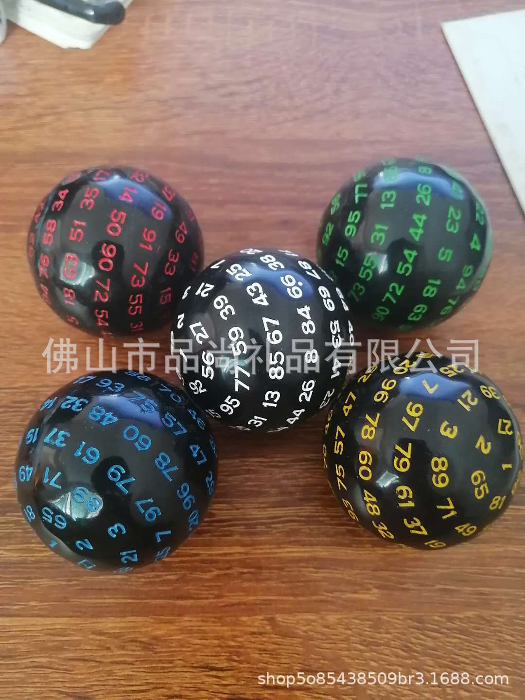 现货100面骰子数字1-100颜色d100色子跑团游戏配件教学桌游道具