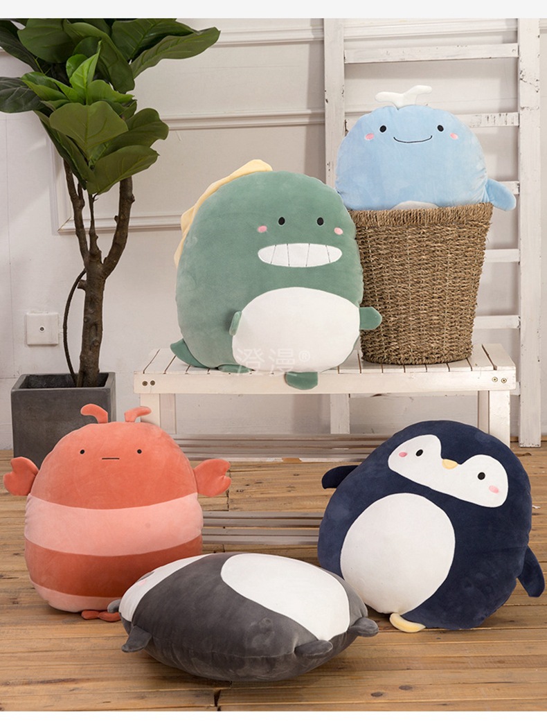 创意卡通软体恐龙抱枕靠垫可爱家居床上沙发靠枕午睡枕头一件代发