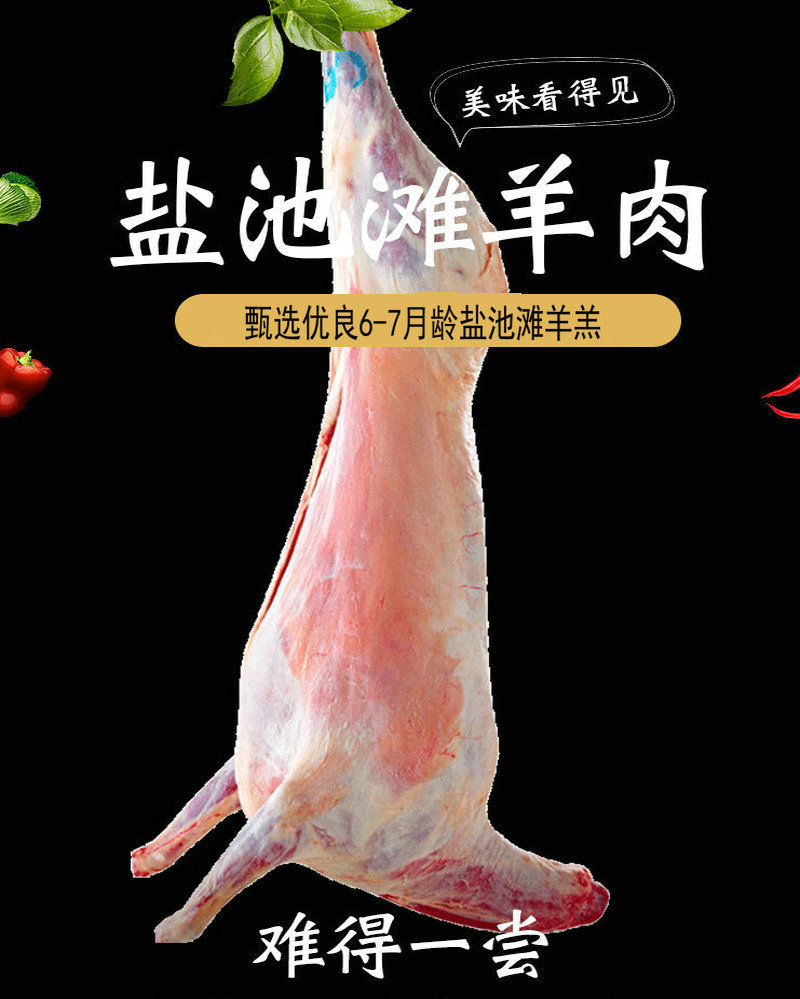 宁夏滩羊羊肉二毛羔羊 白条羊新鲜冷冻烤全羊15斤羊腿羊排羊蝎子