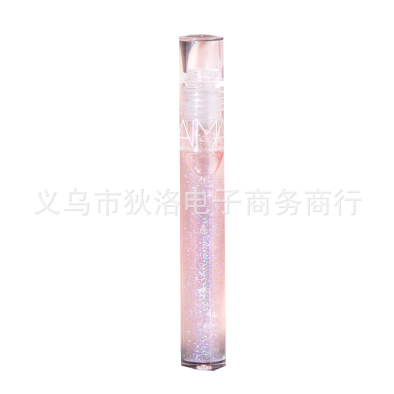 Demanpu Transparent Water Light Glass Lip Gloss Stacked Coated Pearl with Flash Mirror Lip Lacquer Cheap Water Mask Moisturizing Full Lips